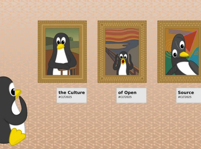 Heinlein Group auf den Chemnitzer Linuxtagen – humorvolles Bild mit dem Linux-Pinguin