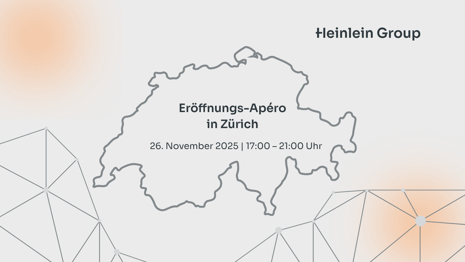 Eröffnungs-Apéro der Heinlein Gruppe am 26.11.2025 in Zürich