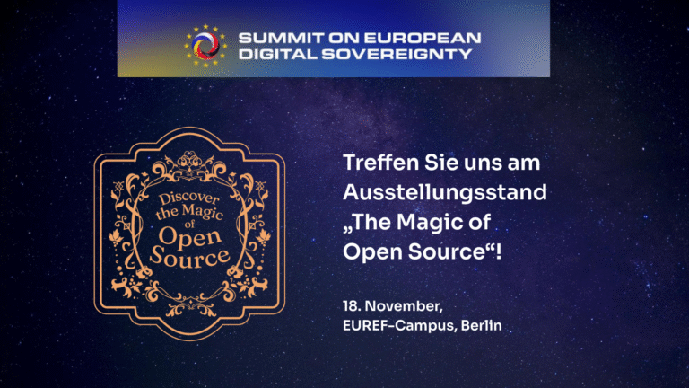 Treffen Sie uns auf dem Summit on European Digital Sovereignty